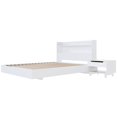 thumbnail image 1 of Nexera Harper 3-Piece Floating Platform Bedroom Set, White, Double, 1 of 8