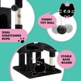 thumbnail image 3 of Einfach 29" Cat Tree Tower with Plush Perch Condo House for Indoor Cats & Scratching Post, Blue, 3 of 8