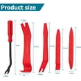 thumbnail image 2 of CGEAMDY Trim Removal Tool for Auto 5 Pcs Car Pry Tool Kit Clip Fastener Remover Set for Panel Door Window Plastic Installer for Dashboard Radio Audio Car Interior Accessories Removal Tools (Red), 2 of 5