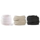 thumbnail image 3 of 3 pares de cordones de algodón puro de 120 cm, cordones planos simples, cordones de lona para zapatos, para uso de zapatos de lona (blanco + negro + beige), 3 of 6