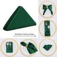 thumbnail image 2 of Your Chair Covers - 10 Pack, Emerald Green 20 inch Velvet Napkins for Restaurants, Weddings, Dinner or Birthday Parties, 2 of 5