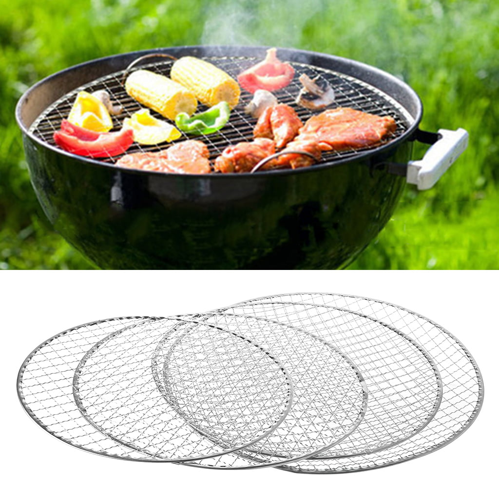 26cm FafalloagrronDisposable BBQ Barbecue Grill Basket Mesh Wire Net Meat Fish Vegetable Tool Hot 