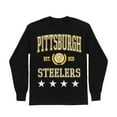 thumbnail image 5 of Women's Gameday Couture Black Pittsburgh Steelers Oversized Everyday Star Long Sleeve T-Shirt, 5 of 5