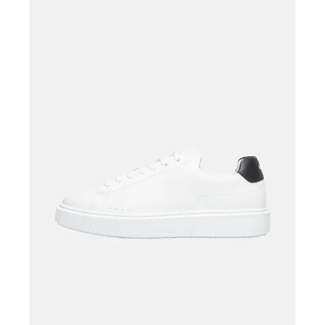 Tenis Hugo Boss Colyn Blanco De Piel Original Para Hombre Casual Moderno