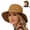 1pack-brown, variant on Women's 2-in-1 Zip-Off Sun Visor Bucket Hat - UPF 50+ UV Protection Wide Brim Safari Fishing Hat