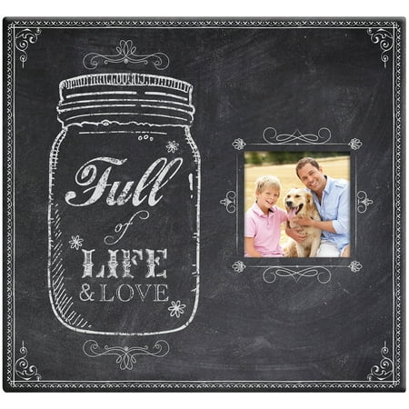 - Full Of Life Mason Jar Post Bound Scrapbook with Window, 12