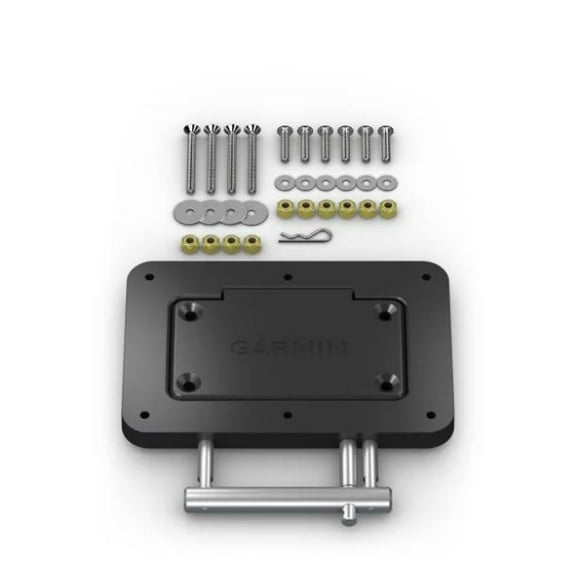 Garmin Trolling Motor Mounting Plate 010-12832-60 Fits Force Kraken Trolling Motors; Quick Release; Black; With Mounting Hardware