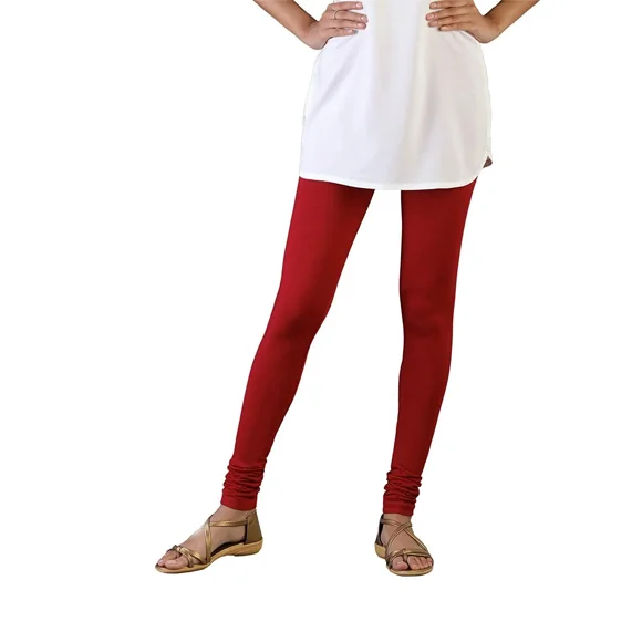 Lyra Women's Relaxed Fit Stretchable Cotton Fabric Churidar Leggings for Women
