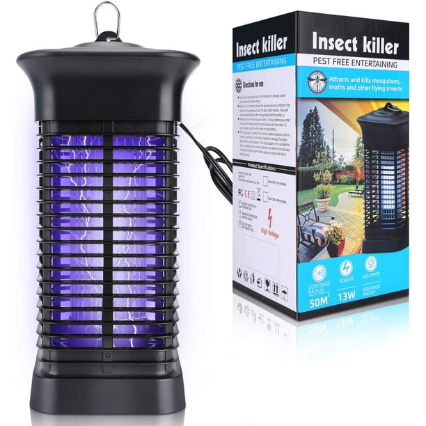 Bug Zapper, 4000V High Powered Electric Mosquito Killer for Indoor and  Outdoor, Insect Fly Trap with 15W Mosquito Lamp Bulb for Backyard, Patio,  Home 