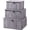 Gray Marble, variant on Bamboo Decorative Storage Boxes - Set of 3 Woven Lined Storage Basket with Lids, Beige Wicker Lidded Baskets for Home Kitchen Shelf Organizer Decor