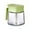 Green-241, variant on Glass Spice Jar with Spoon, 300ml Clear Canister Set of 3 in Yellow Green White, Non-porous & Airtight for Freshness, Ideal for Kitchen Counter Organization and Pantry Storage,Vsgery