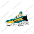 thumbnail image 1 of Zapatillas deportivas planas con la bandera de las Bahamas para hombre y mujer, deportivas de alta calidad con cordones y malla, hechas a medida., 1 of 6