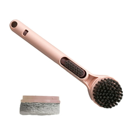 

2-in-1 Pot Washing Brush with 2 Brush Heads Kitchen Utensils