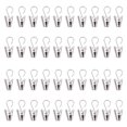 thumbnail image 1 of 40 piezas - Acero inoxidable - Clips para cortinas con ganchos - Antideslizantes - Para cortinas, cortinas de ducha, fotos y decoraciones - Plateado, 1 of 5