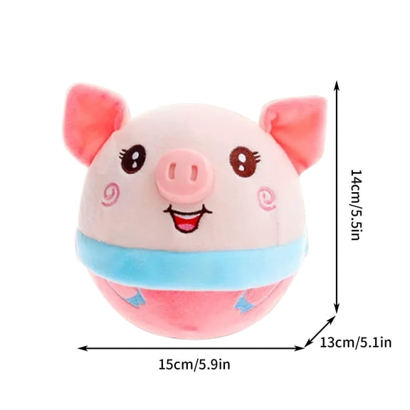 A Singing Bouncing Ball Toy For Kids Usb Rechargeable Jumping Plush Animal With Music Interactive Play Toddlers Gift