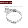 thumbnail image 2 of Worm Gear Hose Clamp, 15pcs 1 1/4"-1 3/4" Key Type Adjustable Stainless Steel Hose Clamps for Securing Hose, 2 of 5