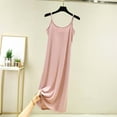 thumbnail image 2 of Nightgowns for Women Solid Color A Base Petticoat Loose Dresser for Bedroom,Pink,L, 2 of 4