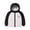 Grey, variant on Baby Girl Coat Color-Block Hooded Puffer Jacket for Kids Zip-Up Coat with Logo (Pink,3-4 Years)