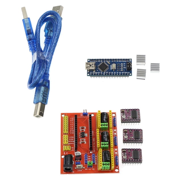Seitruly Conjunto de controlador de protección CNC V3 V4, accesorio de módulo de componente modificado Universal, Kit de impresora de reparación Electrónica Tipo 4