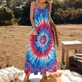 thumbnail image 2 of Colorful Swirls Tie-dye Design Sleeveless Dress Woman Fashion Long Dresses Women's Summer Suit Dress 2025, 2 of 7