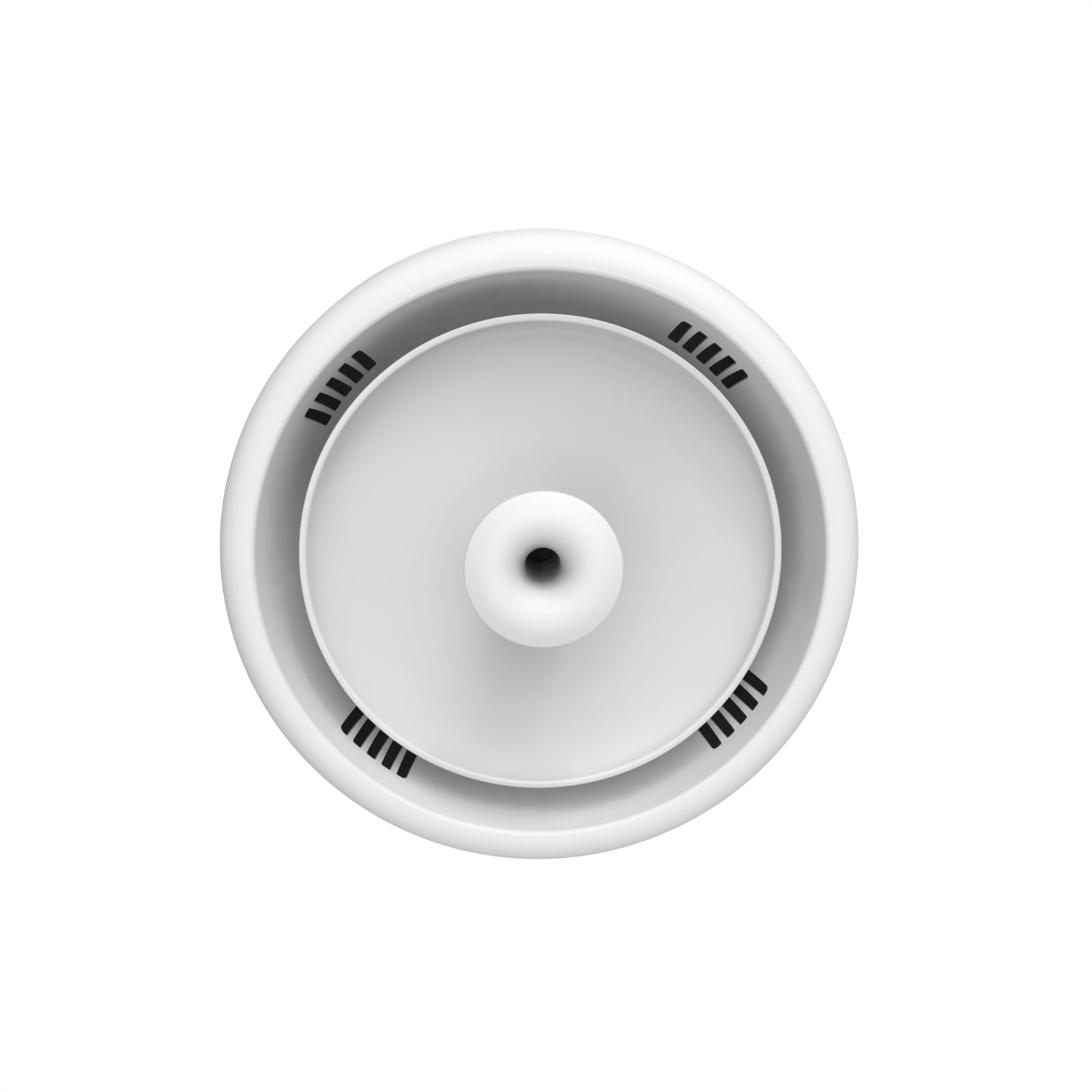 2L Pet Water Fountain, Automatic Circulating Cat Water Fountain with Quiet Pump, Visible Water Level, Easy to Clean, BPA-Free, White, for Cats and Small Dogs, 6.5"x6.1"