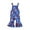 Blue, variant on Odeerbi Toddler Jumpsuit Girls Summer Floral Romper Independence Day Flare Jumpsuit Kids 2025 Fashion Cute Flowers Print Flared Trousers Baby Clothes Blue
