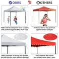 thumbnail image 3 of NiamVelo 10x10 Pop up Canopy , Canopy Tents for Outside Folding Canopy Tents Big Party Tent with Backpack Bag (White ), 3 of 8