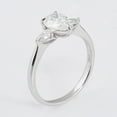 thumbnail image 5 of solitaire jewels Tulip Setting 2CT Pear Moissanite 3 Stone Engagement Ring For Women, 10K White Gold, 5 of 7