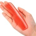 thumbnail image 3 of Juego de peines para el cabello de 12 piezas, peines de plástico fino de bolsillo para mujeres y hombres, peine de vestir fino (rojo) JAMW Sencillez, 3 of 5