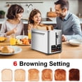 thumbnail image 4 of Tostadora Teirdth con pantalla táctil, 2 rebanadas, 900 W, 120 V, acero inoxidable, 4 of 7