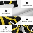 thumbnail image 6 of Yellow Geometric Outdoor Rug for Patio/Deck/Porch, Non-Slip Large Area Rug 6 x 9 Ft, Modern Abstract Simple Lines Black Indoor Outdoor Rugs Washable Area Rugs, Reversible Camping Rug Carpet Runner, 6 of 8