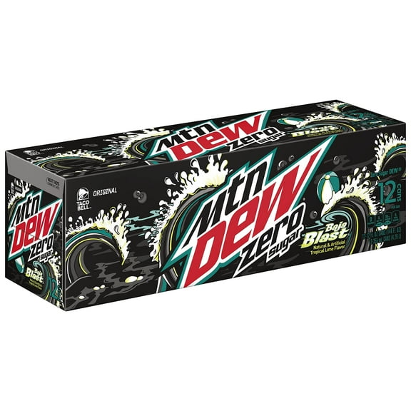 Mountain Dew Baja Blast Zero Sugar 12Oz 12Pk