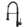 thumbnail image 1 of high quality Kitchen mixer tap Matte black kitchen faucet with pull-out sprayer, 1 of 5