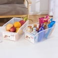 thumbnail image 6 of Manunclaims Drawer Basket, Plastic Food Storage Bins - Refrigerator Organizer with Handles for Pantry, Fridge, Freezer, Kitchen, Countertops, Cabinets - Clear Plastic BPA Free Food Storage Rack, 6 of 8