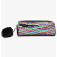 thumbnail image 1 of Estuche grande reversible con purpurina de arcoíris para la escuela o el maquillaje, 1 of 5