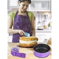thumbnail image 6 of Qenwkxz 2pcs Baking Cake Strips Reusable Bake Even Strip Baking Tray Protection Strap Heat-Resistant Cake Baking Tool Belt for Making Cakes Kitchen Baking Moulds Cake Moulds 35 x 1.5inch, 6 of 11