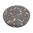 thumbnail image 2 of Xecao's Hedgehogs and Flowers1 Print Stool Covers offer stylish, washable protection for PU round bar stools, perfect for home or commercial use., 2 of 7