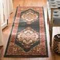 thumbnail image 3 of SAFAVIEH Mahal Garnet Oriental Runner Rug, Navy/Red, 2'2" x 8', 3 of 5