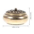 thumbnail image 3 of 2 Pcs Vintage Incense Burner Mini Incense Holder Brass Censer Desktop Decor, 3 of 3