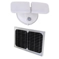 thumbnail image 1 of EE Systems Group EE828WDC-WP 10 watts White Solar Powered Dual Head Motion Activated Outdoor Integrated LED Flood Spot Light, 1 of 6