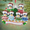 thumbnail image 2 of Adornos colgantes de resina para árbol de Navidad, alce, pingüino, manualidades, escribir nombre, decoración navideña para el hogar, Año Nuevo, 2023, 2 of 4