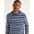 thumbnail image 4 of Free Assembly Men's Fair Isle Sweater, Lightweight, Sizes XS-XXXL, 4 of 7