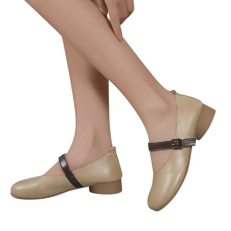 

Vedolay Women s Casual Shoes Ladies Slip-On Platform Loafers Casual Comfortable Fashion Shoes Khaki 6.5