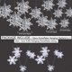 thumbnail image 4 of Decoraciones de copos de nieve colgantes de Navidad de invierno, 12 piezas de copos de nieve plateados grandes en 3D y 12 piezas de copos de nieve de papel blanco para colgar guirnaldas para Navidad, invierno, país de las maravillas, vacaciones, fiesta de año nuevo, decoración del hogar Ormromra DLM555, 4 of 6
