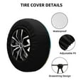 thumbnail image 3 of Kdxio Spare Tire Cover for RV Trailer, Waterproof Wheel Cover,Camper Spare Tire Cover Fit for Rv SUV Truck Travel Trailer -Beach, 3 of 8
