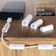 thumbnail image 1 of Organizador de cables de red de segunda generación, con hebilla abatible de almacenamiento fijo, autoadhesivo, sin costuras, para pared y escritorio, 1 of 5