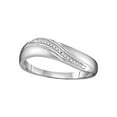 thumbnail image 2 of Sterling Silver His & Hers Round Diamond Solitaire Matching Bridal Wedding Ring Band Set 1/5 Cttw, 2 of 3