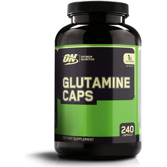 Optimum Nutrition L-Glutamine Muscle Recovery Capsules, 1000mg, 240 Count (Package May Vary)