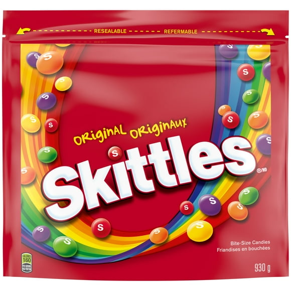 SKITTLES, Bonbons Chewy Originaux, Sac, 930g SKITTLES ORIG 930 G