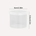 thumbnail image 3 of Storage Box,Storage Cases Storage Containers Round Plastic Box Transparent Round Box Organizer Air Puff Box Cotton Swab Toothpick Tool Box Coffee Cup Small Round Bucket, 3 of 6